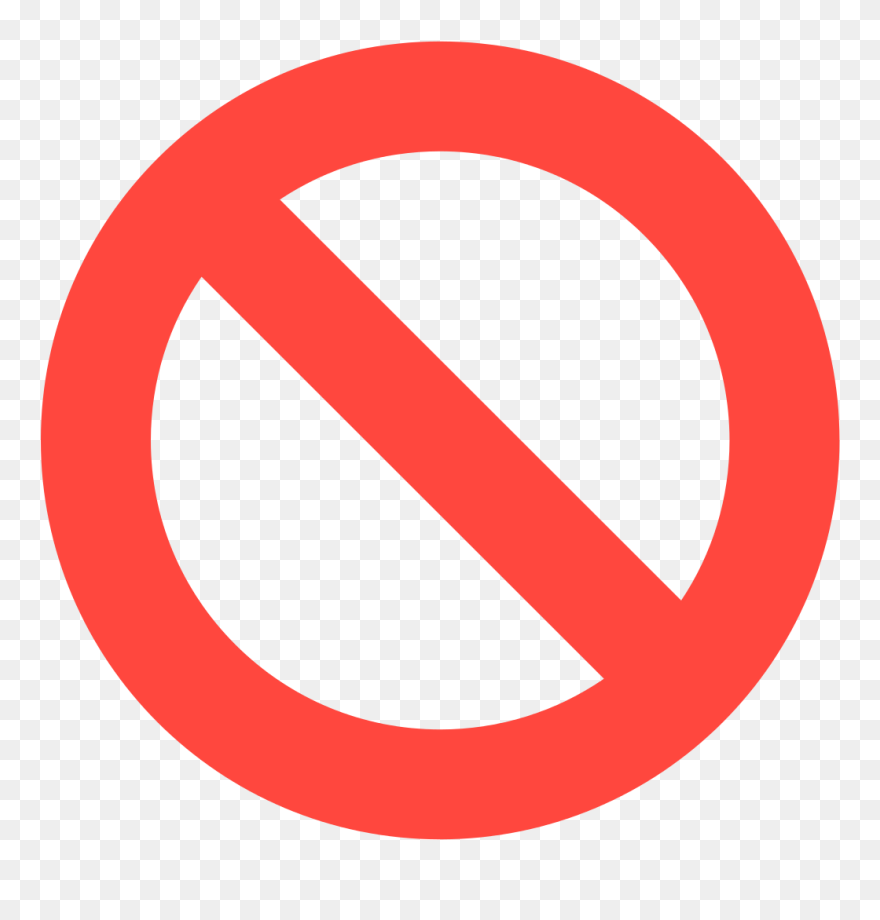 Traffic Sign No Symbol Emoji Warning Sign - Warren Street Tube Station Clipart