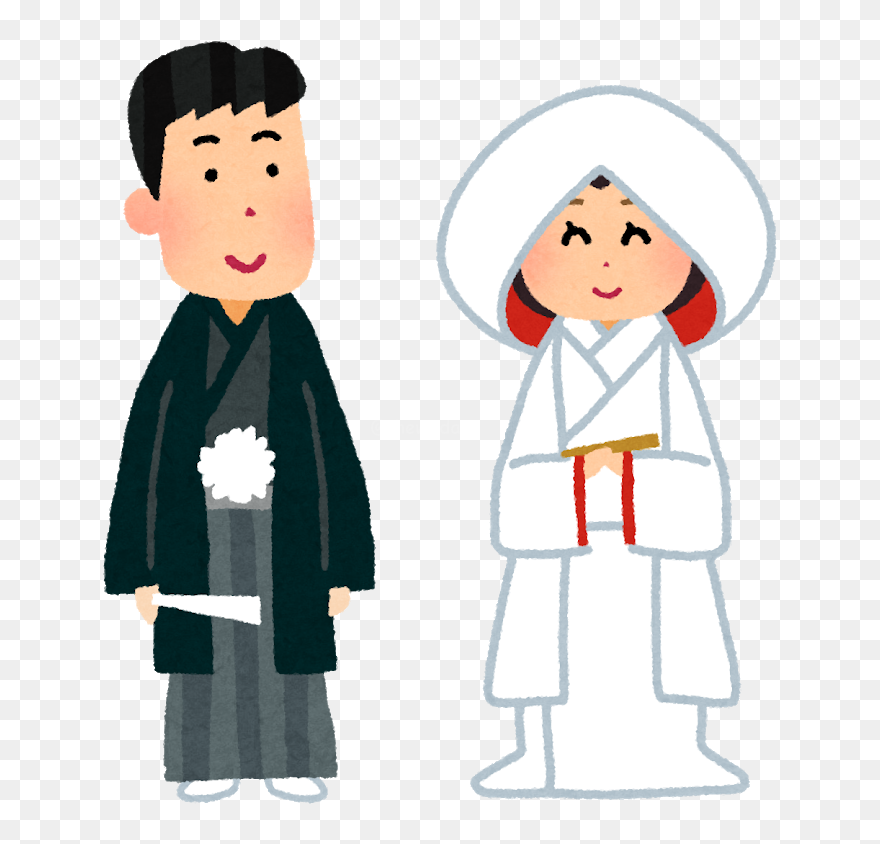 Japanese Wedding Cartoon Clipart