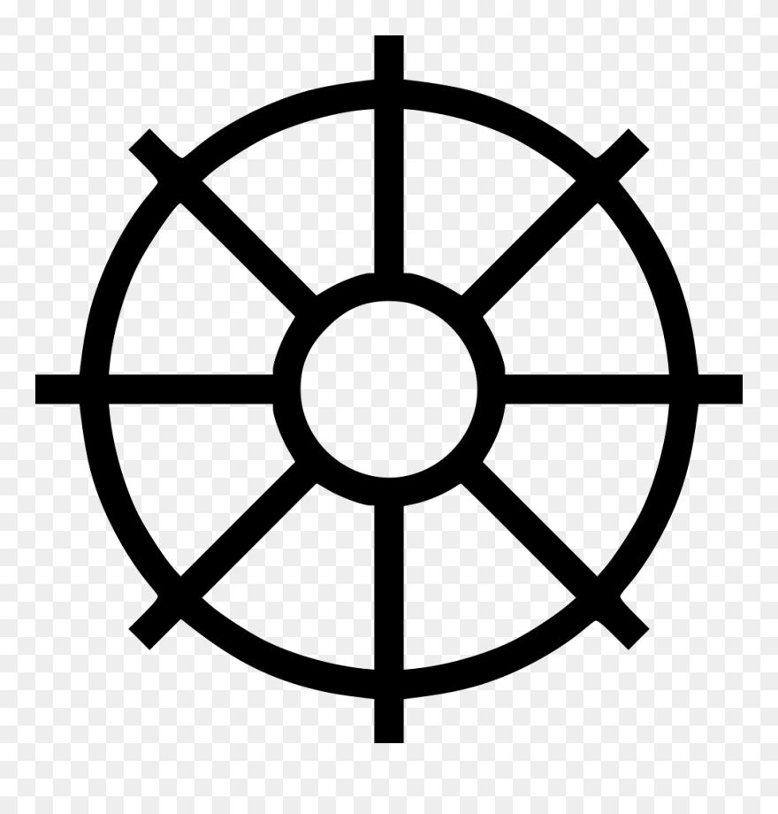 Ships Wheel - Hinduism Wheel Clipart