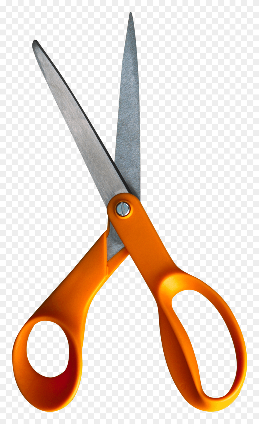 Orange Scissors Png Image Download - Scissors Transparent Background