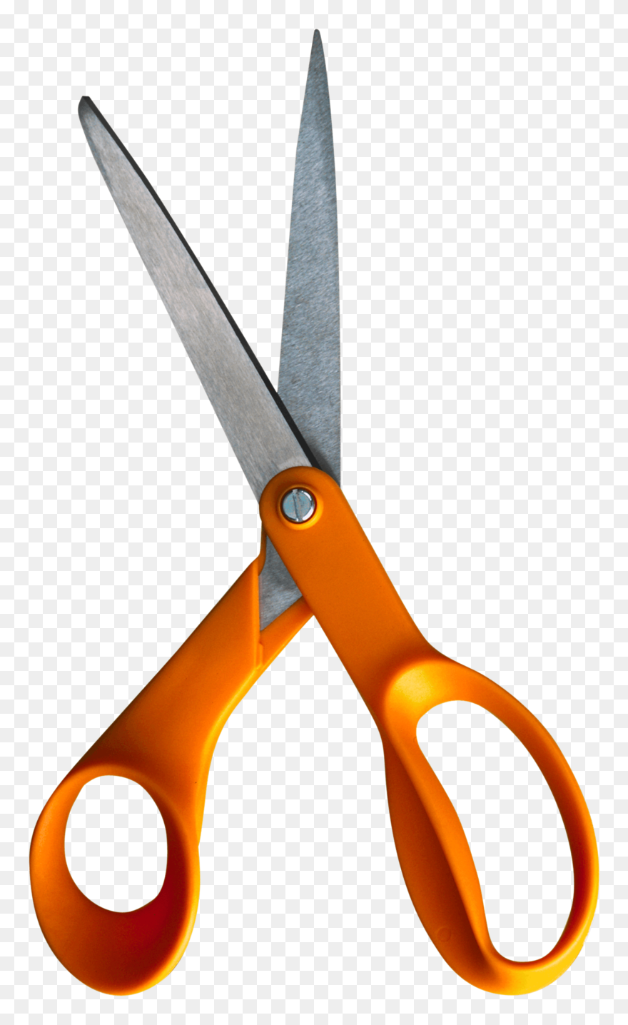 Orange Scissors Png Image Download - Scissors Transparent Background .