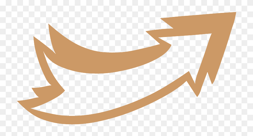 Right Rustic Arrow - Calligraphy Clipart