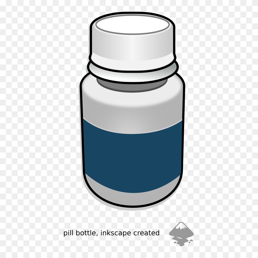 Clipart - Pill Bottle - Small Bottle Of Medicine - Png Download