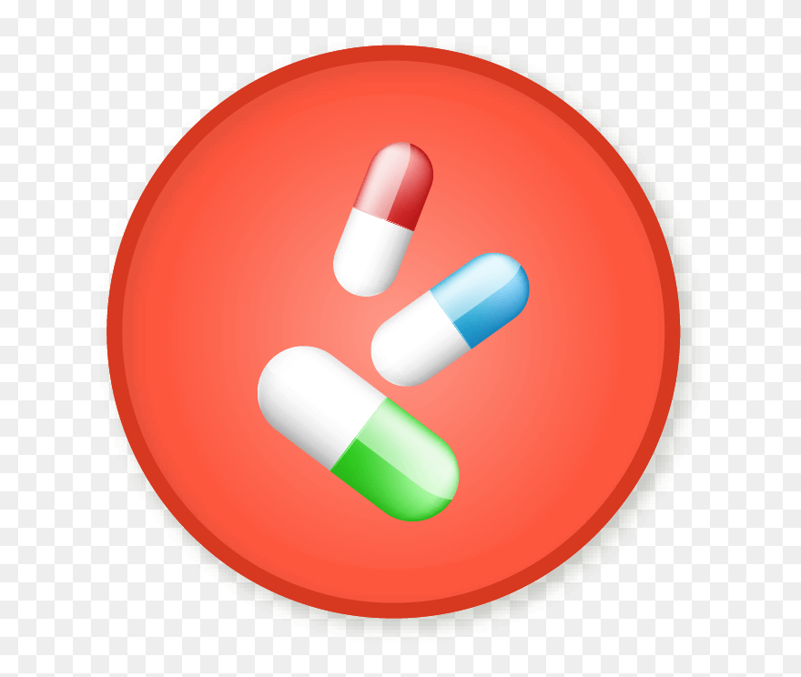 Pills Clipart Antibiotic - Warning Icon - Png Download