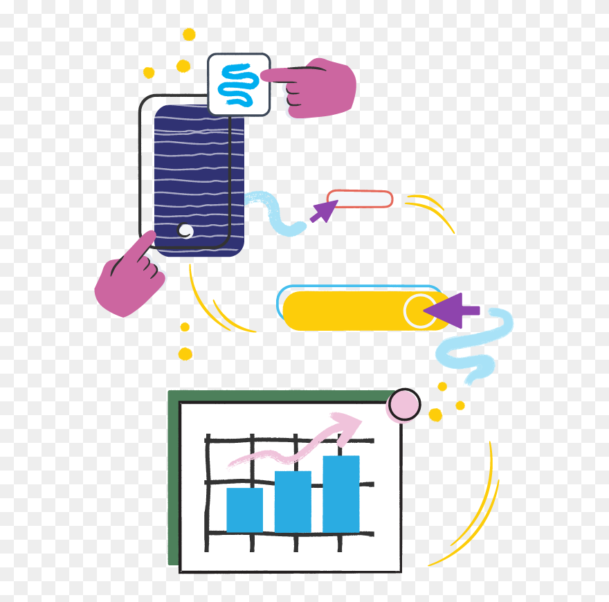 An Illustration Of Many Hands Performing Many Tasks Clipart