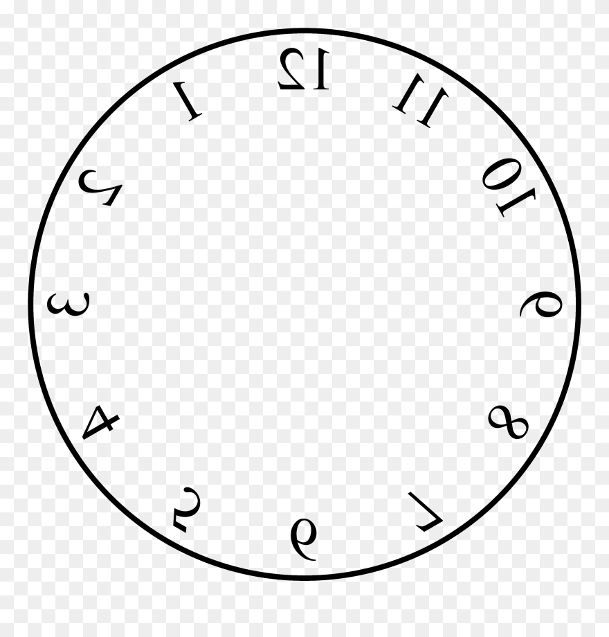 Transparent Clock Template Png - Clipart Clocks