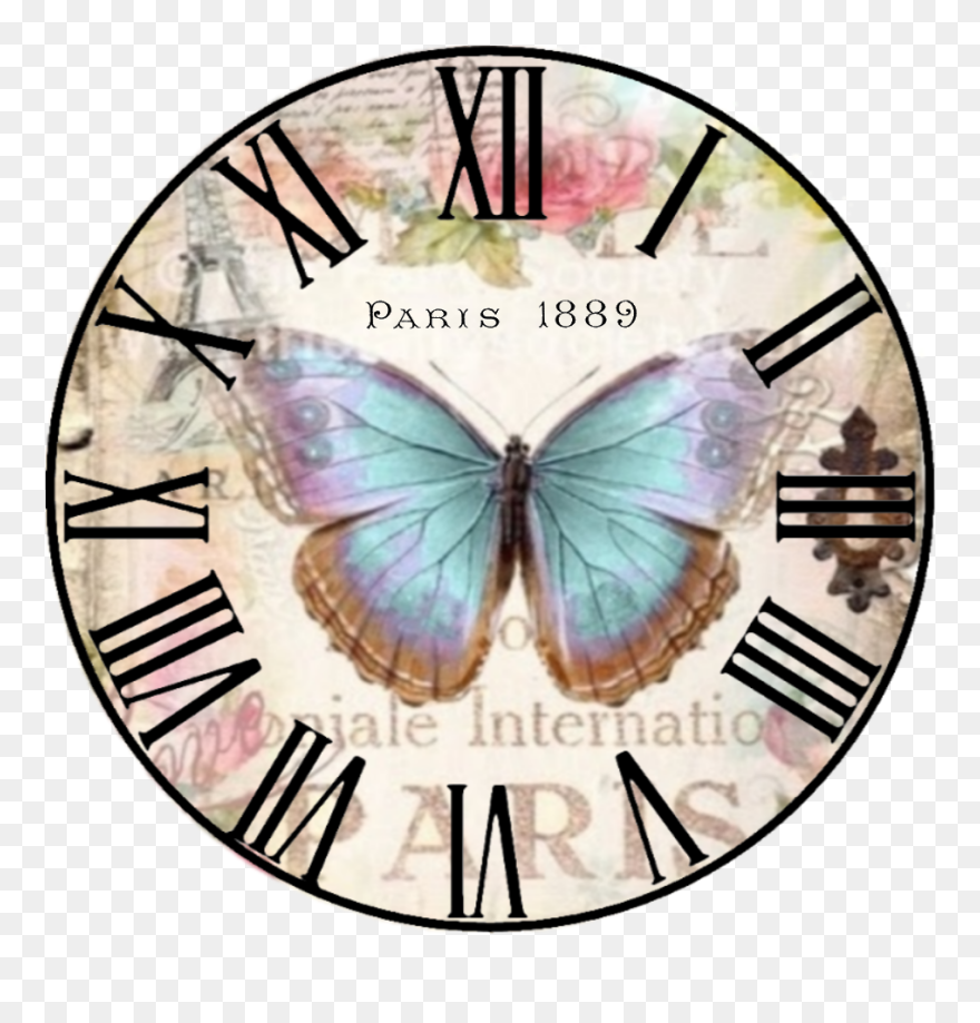 Vintage Clock Faces Printable Clipart