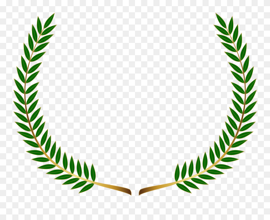 Leaf,body Jewelry,wing - Green Laurel Wreath Png Clipart