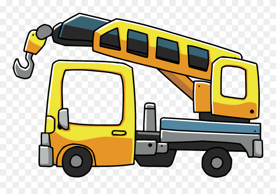 Crane Clipart Work Vehicle - Scribblenauts Crane - Png Download