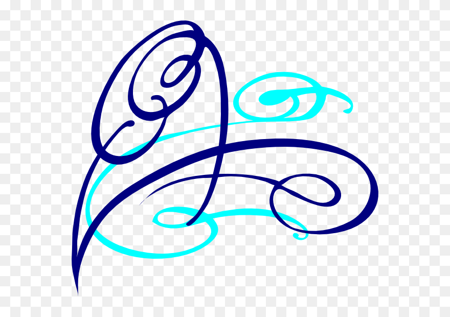 Blue And Purple Swirl Clip Art - Png Download