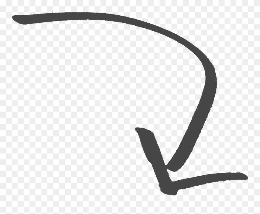 Curved Arrow Red2 - Curved Arrow Transparent Background Clipart