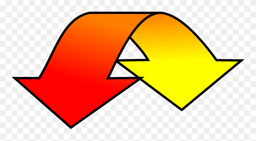 Clipart Of Curved Arrow Graphic Freeuse Stock Clipart - Arrow Pointing In Front - Png Download