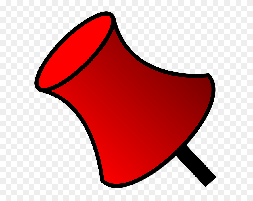 Pin, Office, Tool, Board - Drawing Pin Clip Art - Png Download