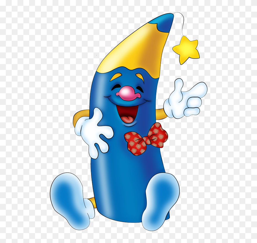 Crayons With Face Clipart - Png Download