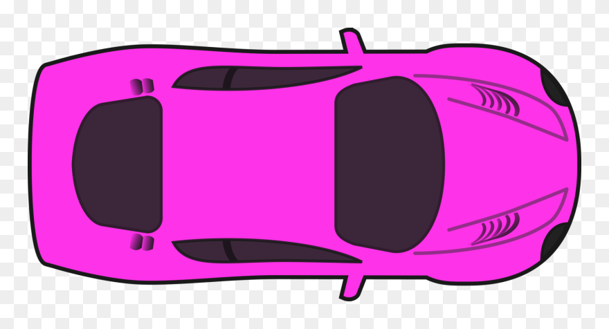 Pink,area,purple - Race Car Top Down Clipart - Png Download