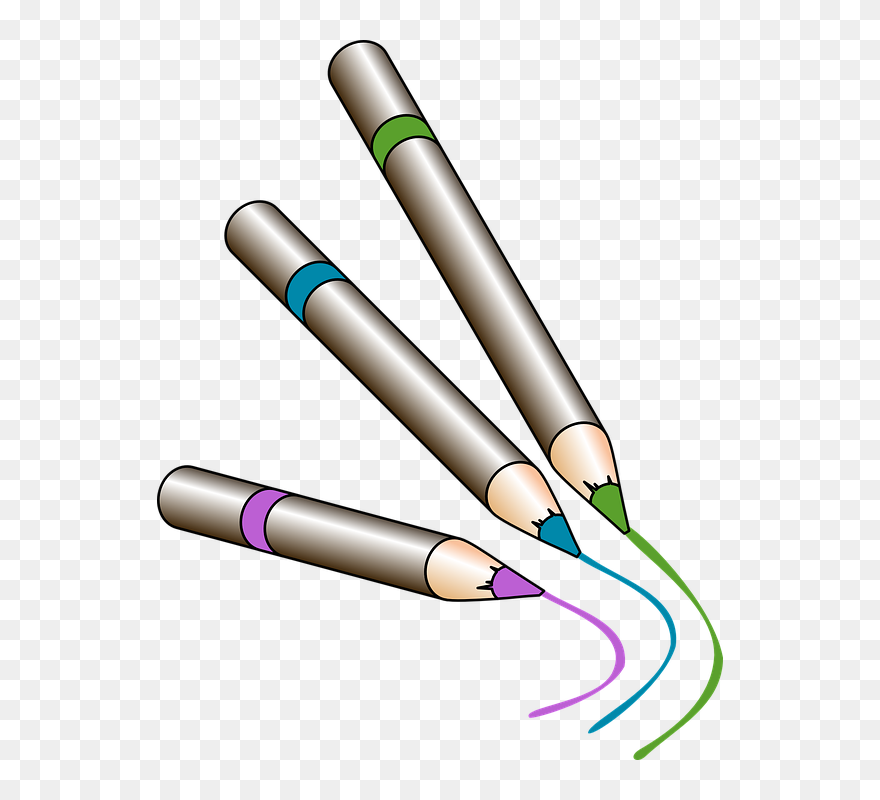 Colored Transparent Background Pencil Clipart - Png Download