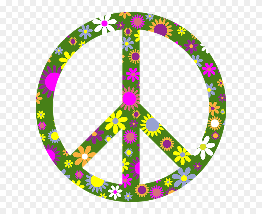 Retro-1254583 640 - Peace And Love Png Clipart