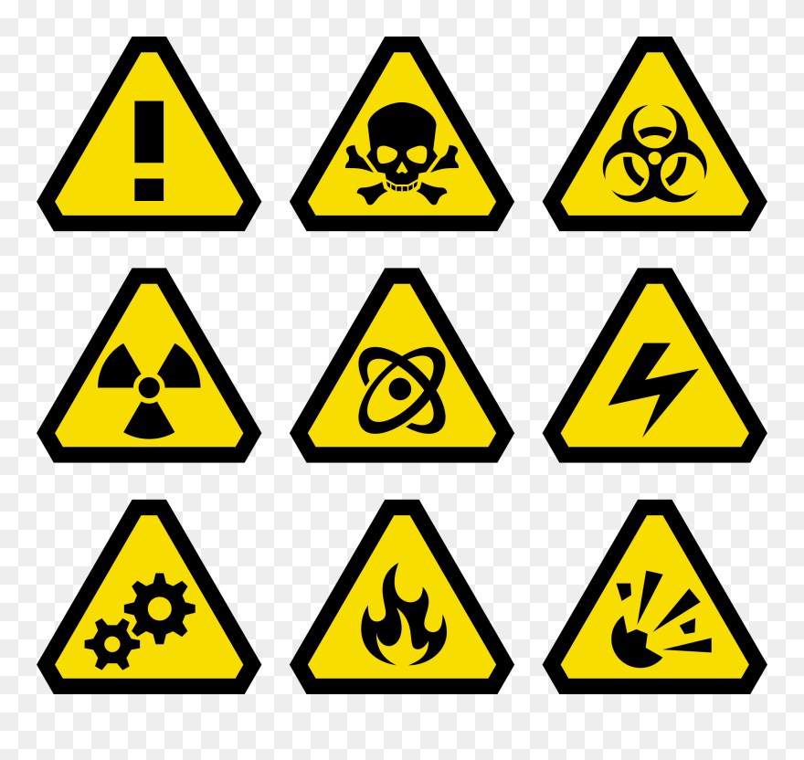 Emergency Clipart Warning Symbol - Hazardous Waste - Png Download