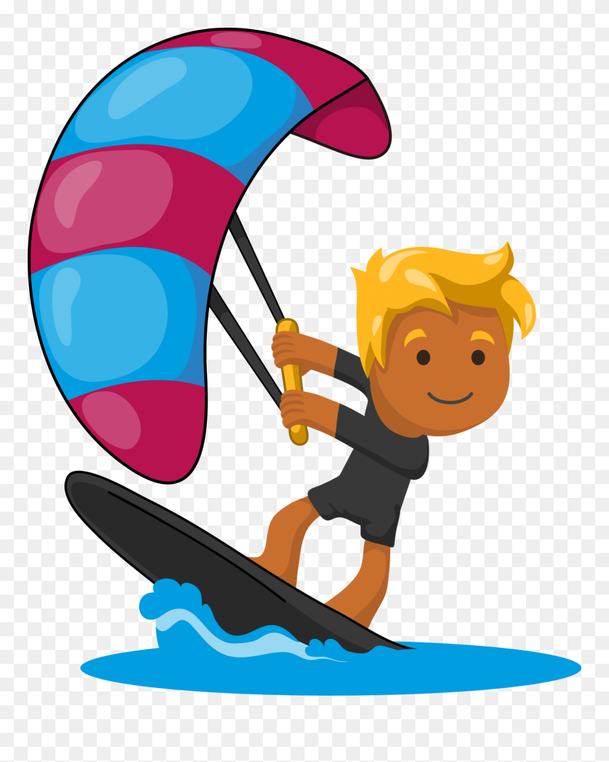 Download Kite Surfer Clip Art Png Download (5622732) PinClipart
