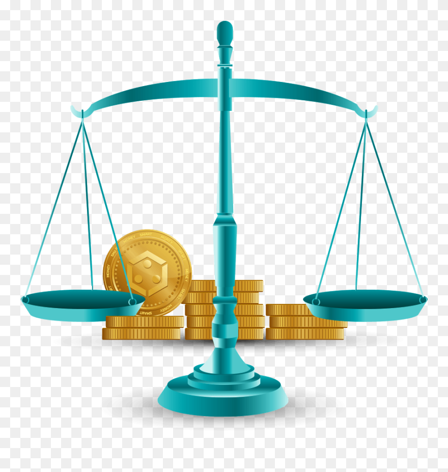 Image Of A Balanced Scale With Smartcrowd Money - Playground Clipart