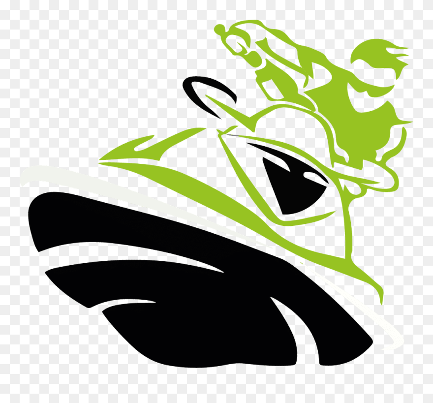 Radikaljetski - Jetski Rider Logo Clipart
