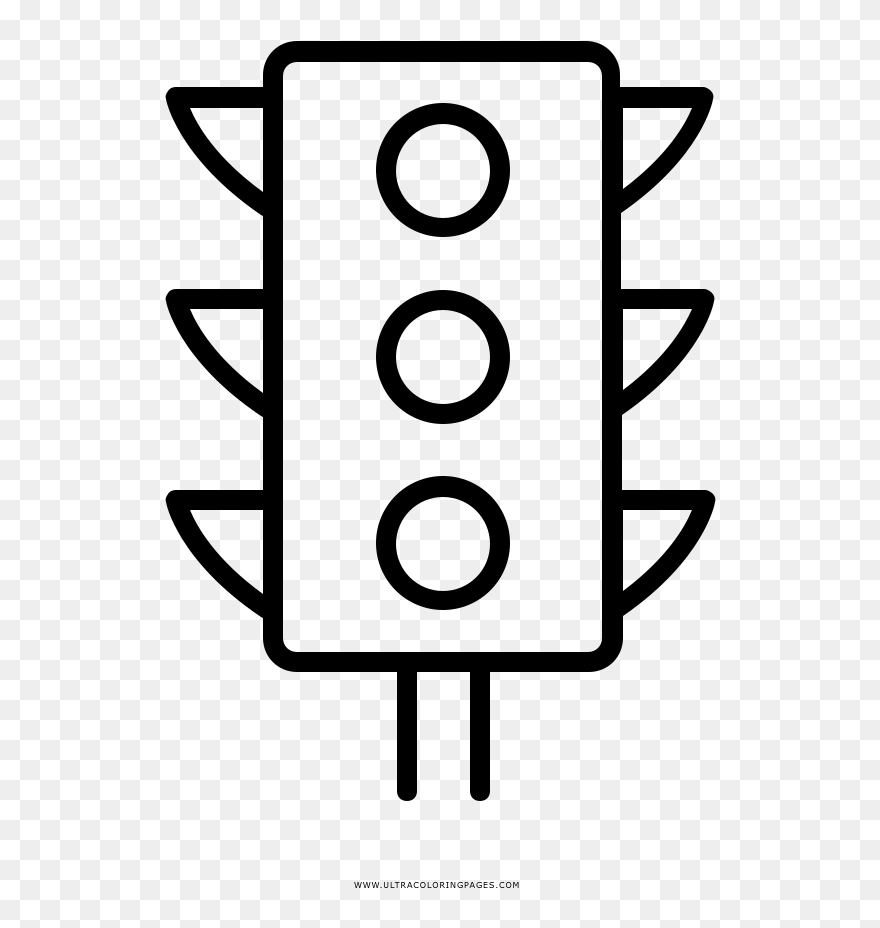 Transparent Stop Lights Clipart - نقاشی چراغ راهنمایی - Png Download