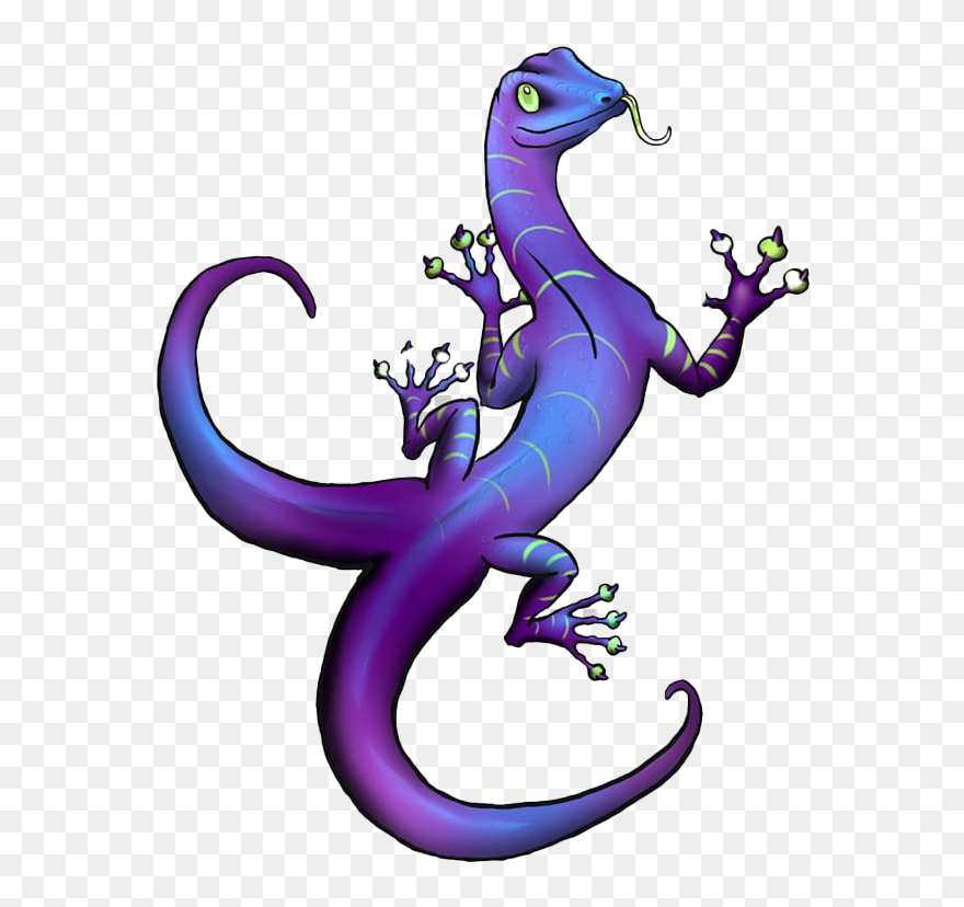 Purple Lizard Png Hd - Lizard Clipart