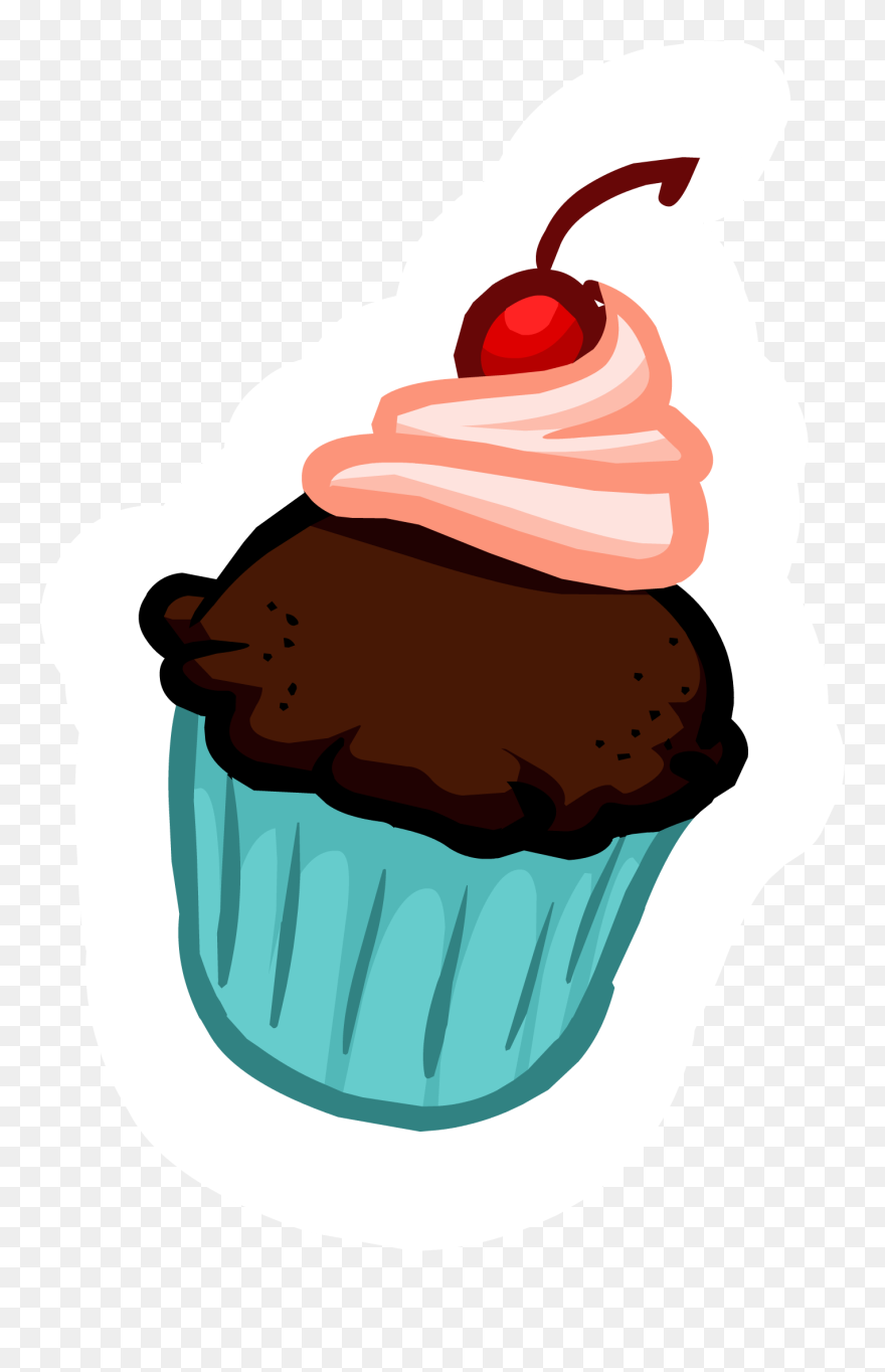 Club Penguin Cupcake Pin - Cupcake Png Pin Clipart