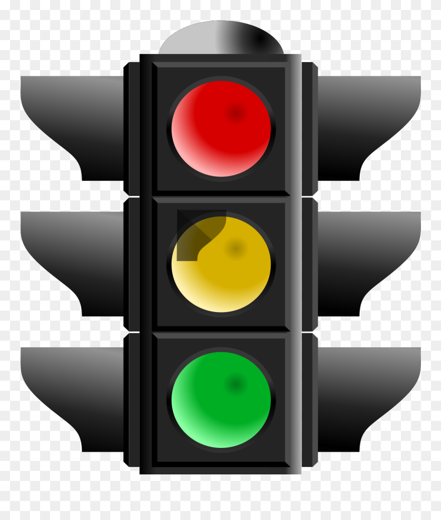 Orange Traffic Light Icon Clipart