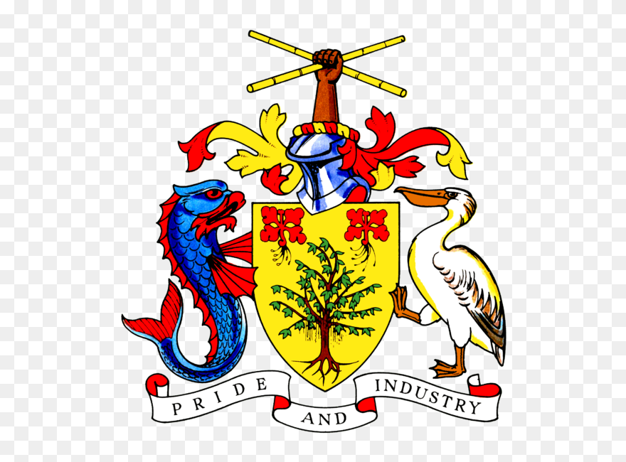 Barbados Coat Of Arms - Barbados National Coat Of Arms Clipart
