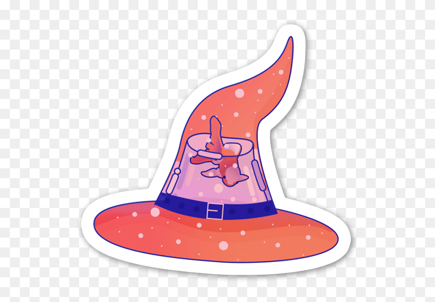 Witch Hat Sticker Clipart