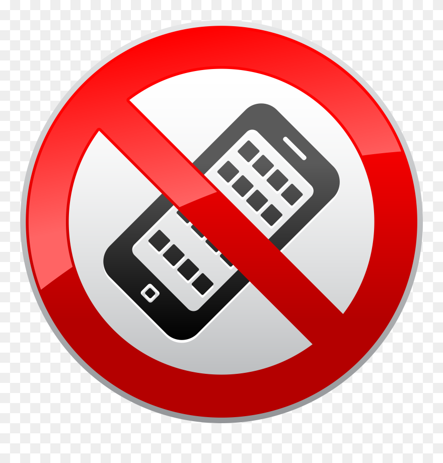 No Activated Mobile Phones Prohibition Sign Png Clipart - No Mobile Phones Png Transparent Png