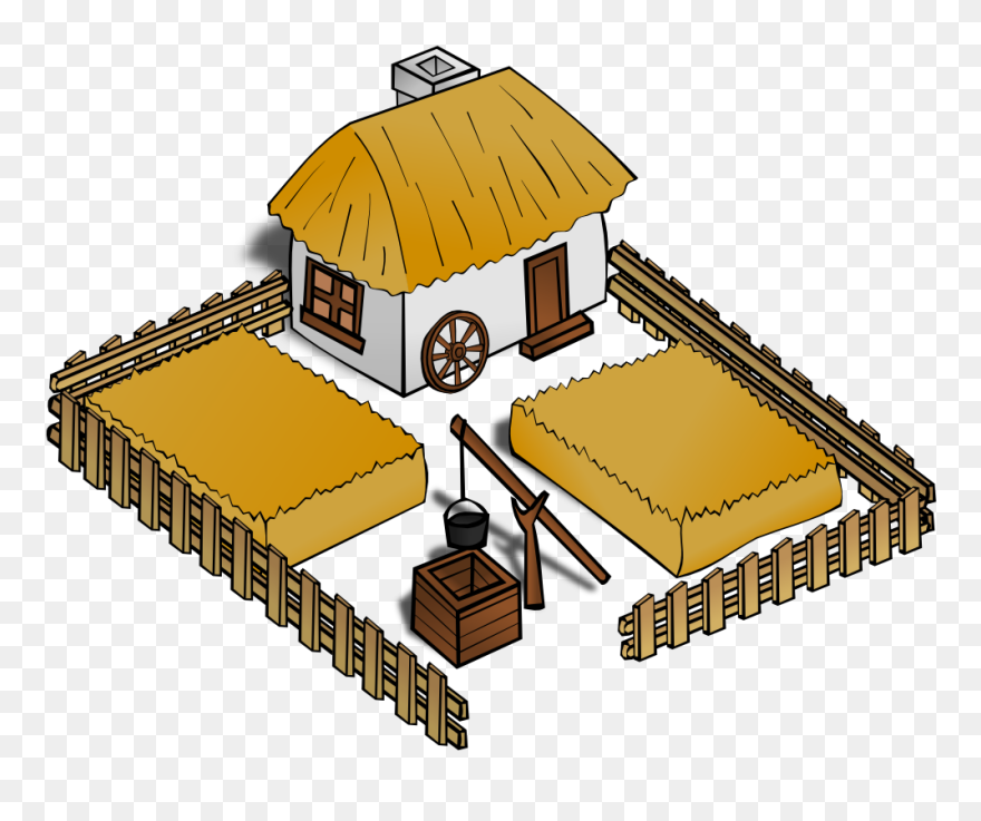 Farmer House Clip Art - Png Download
