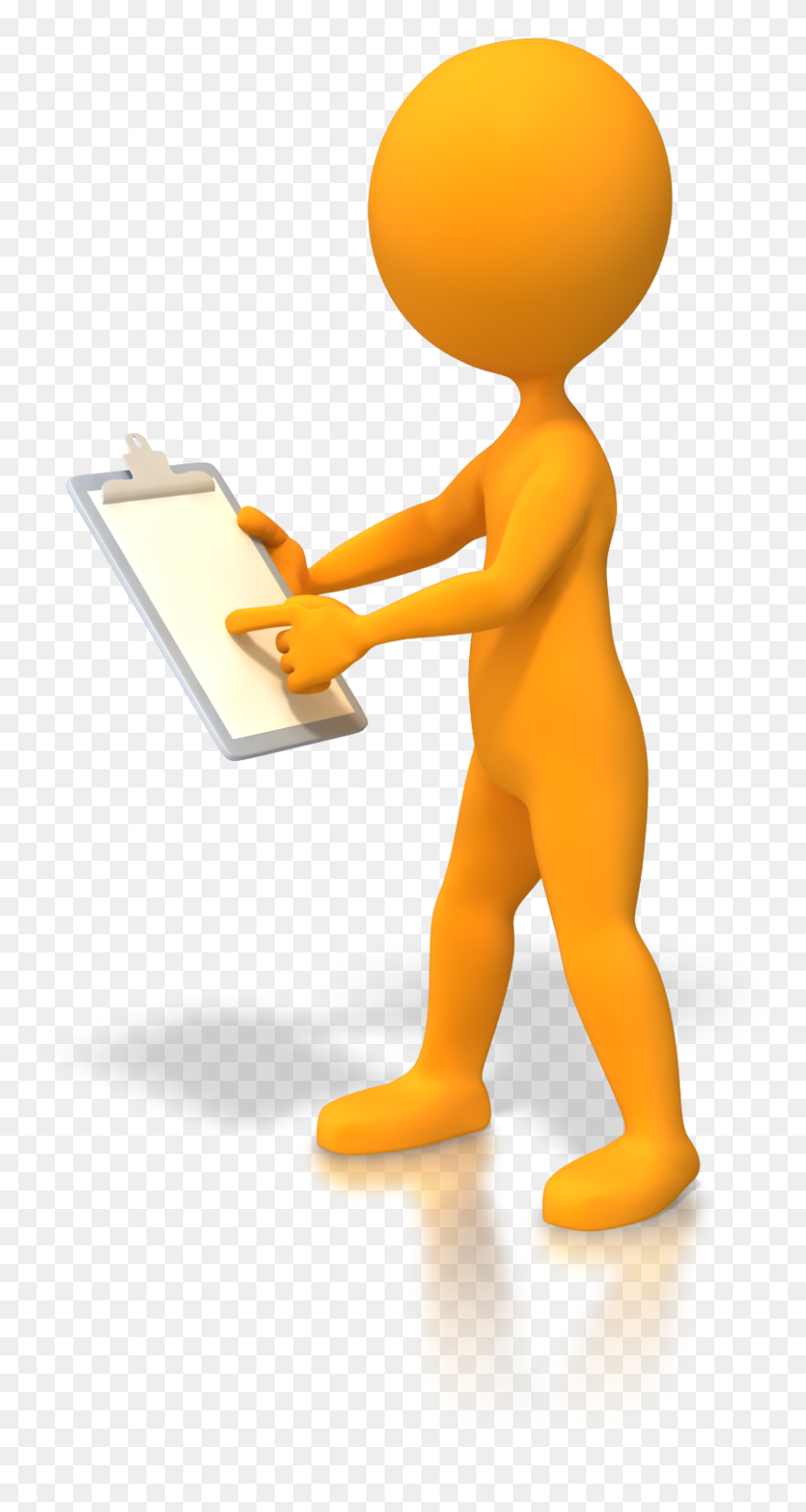 Evaluation Is Used In Ed Tech And Its Means Considering - Cartoon Figure With Clip Board - Png Download