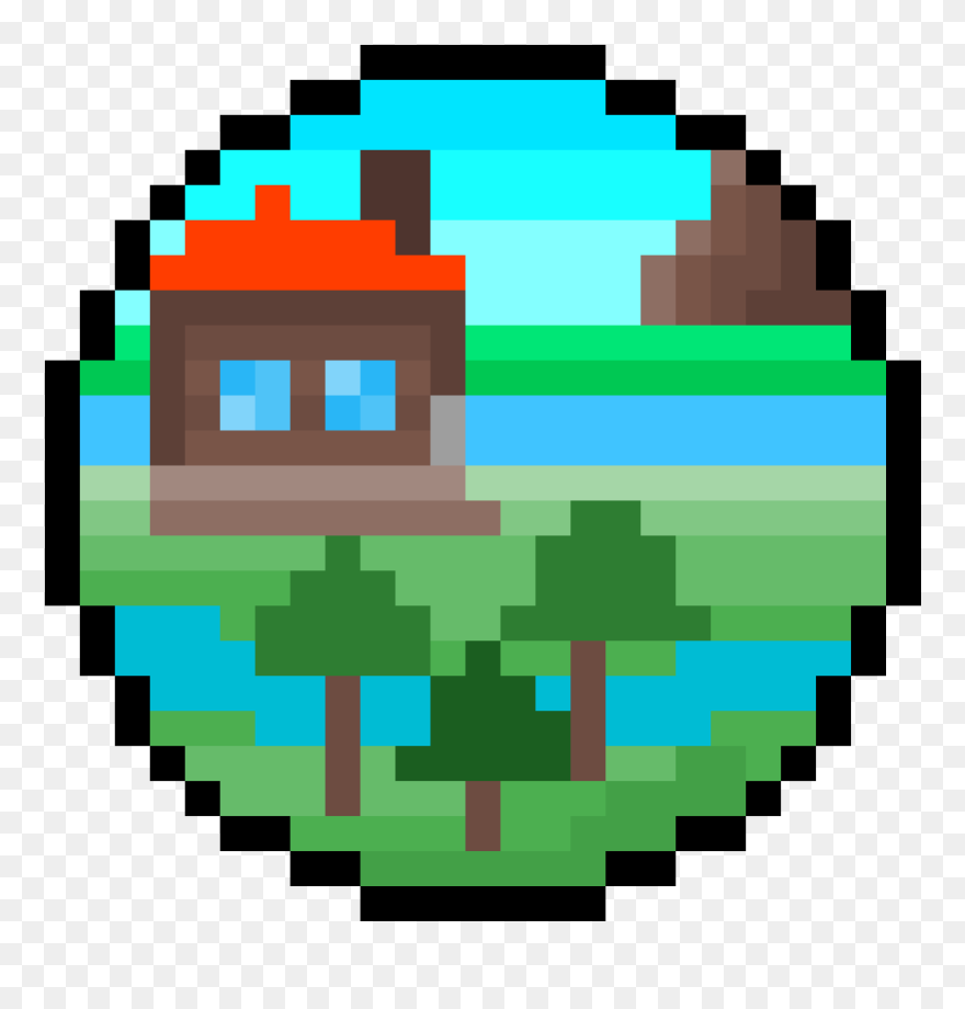 Death Star Pixel Art Clipart