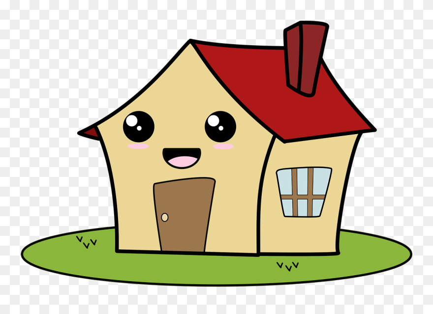Kawaii House Clipart - Png Download