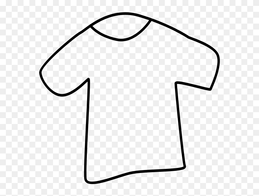 T Shirt - Line Art Clipart