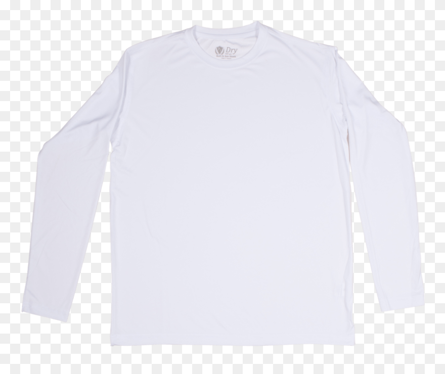 Transparent T Shirt Outline Clipart - Blank White Long Sleeve Png
