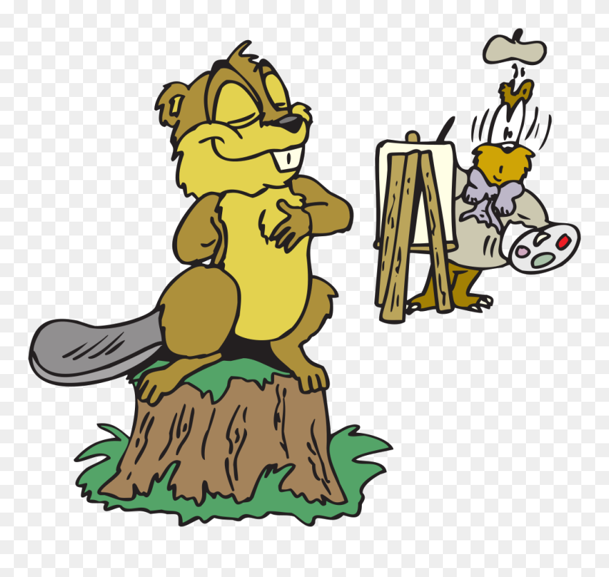 Beaver Posing Svg Clip Arts - Clip Art - Png Download