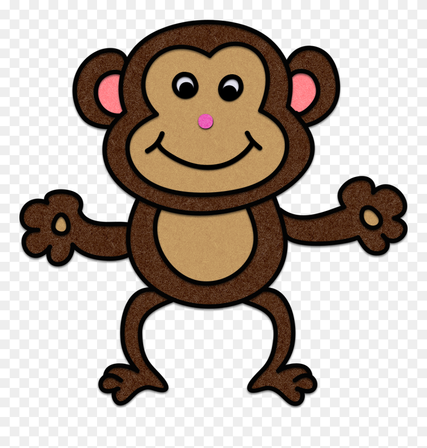Transparent Cute Monkey Png - Many Monkeys Clipart