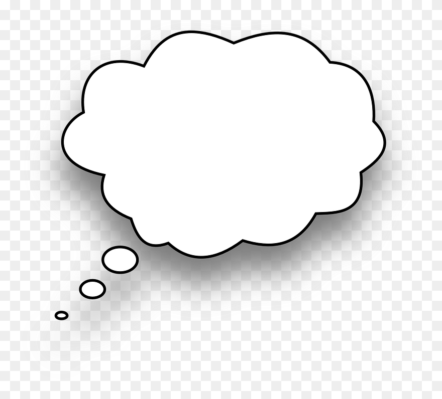 Transparent Background Thought Bubble Png Clipart