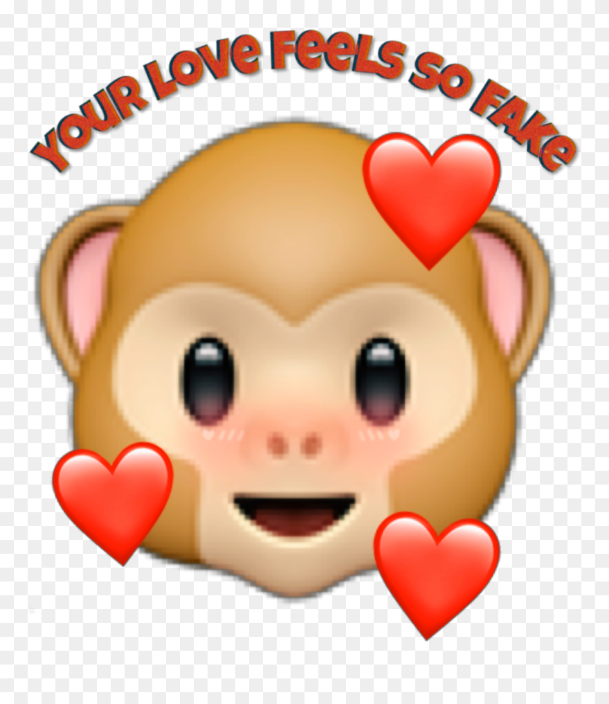 #freetoedit #monkey #cute #love - Cartoon Clipart