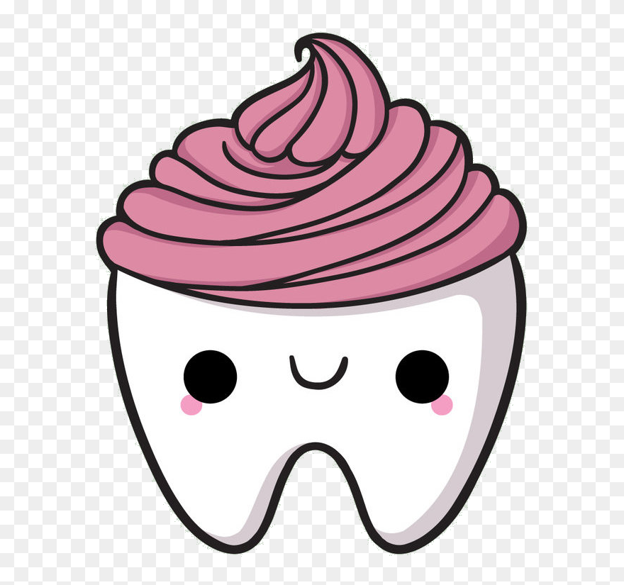 My Sweet Tooth Bakery - Cute Drawings Of Teeth Pink Clipart