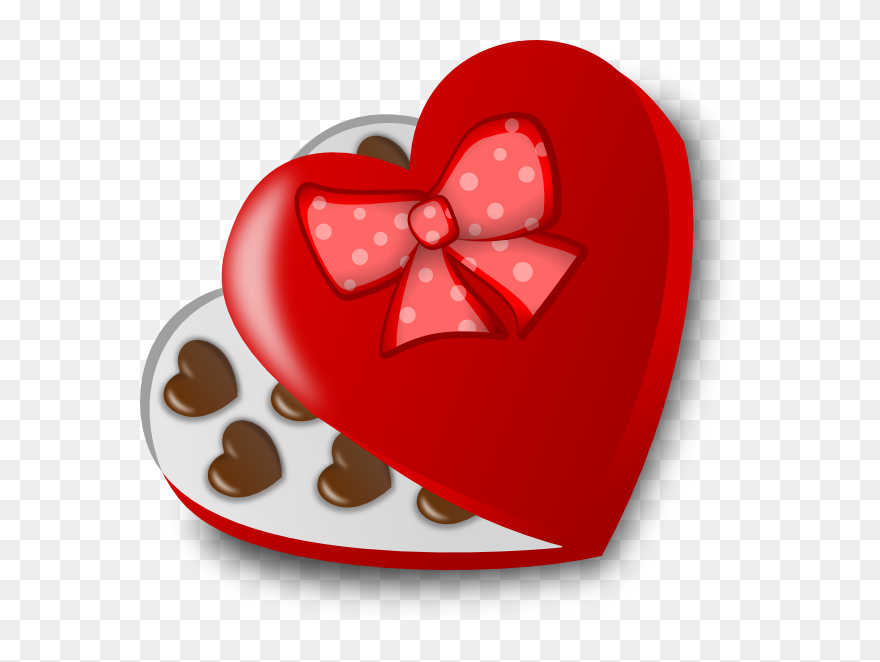 Box Of Chocolates Clip Art - Valentine Candy Clipart - Png Download