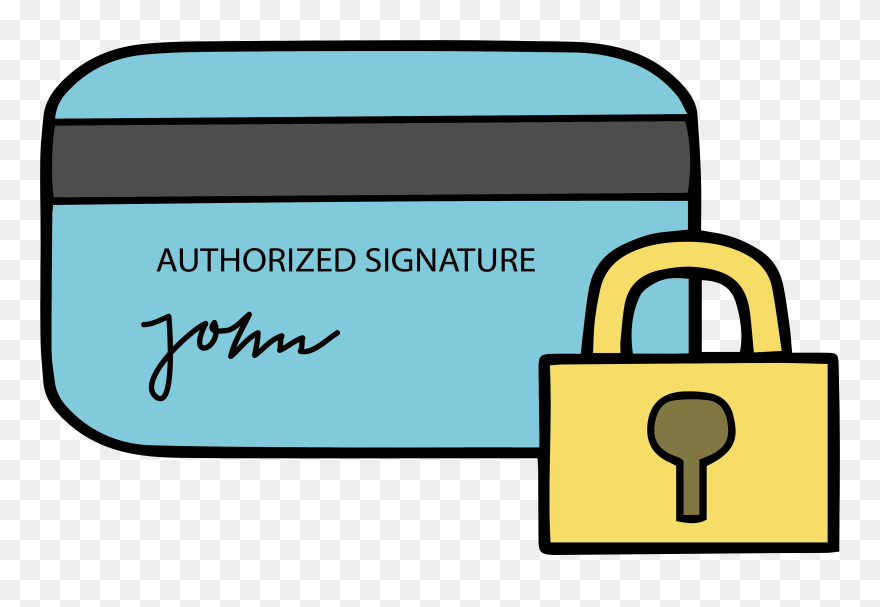 Royalty Free Library Art Credit Card Security Clipart