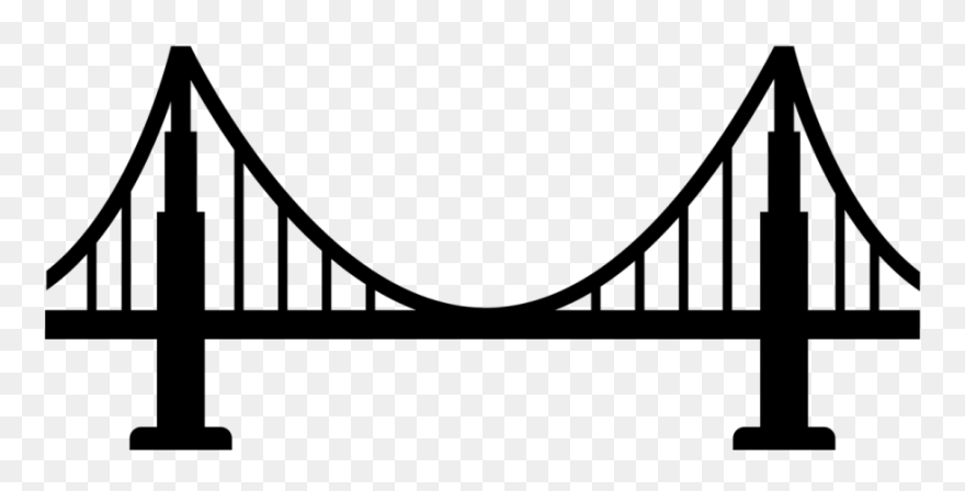 Golden State Bridge Png - Suspension Bridge Clip Art Transparent Png