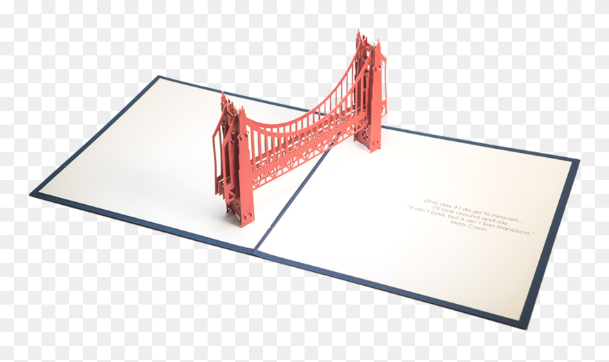 Paper Golden Gate Bridge Model Clipart