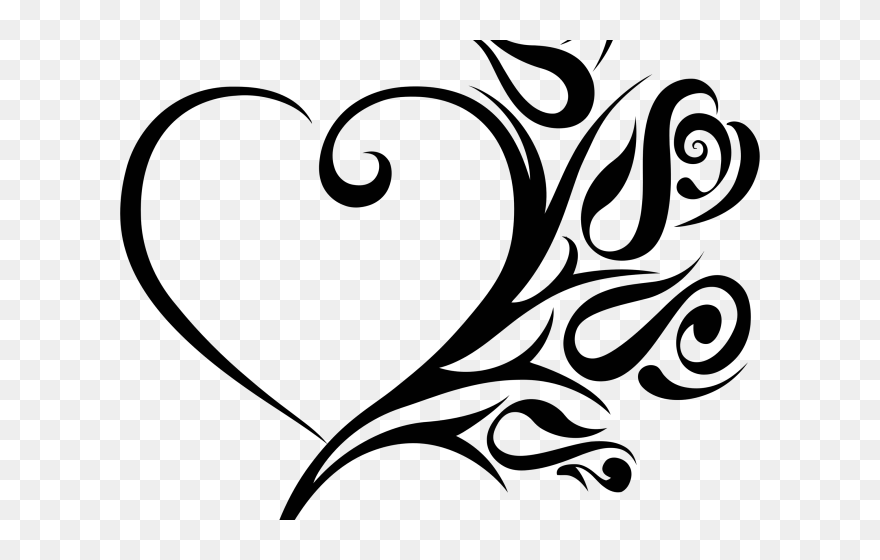 Tattoo Designs Clipart Line Art - Simple Easy Rose Drawing - Png Download