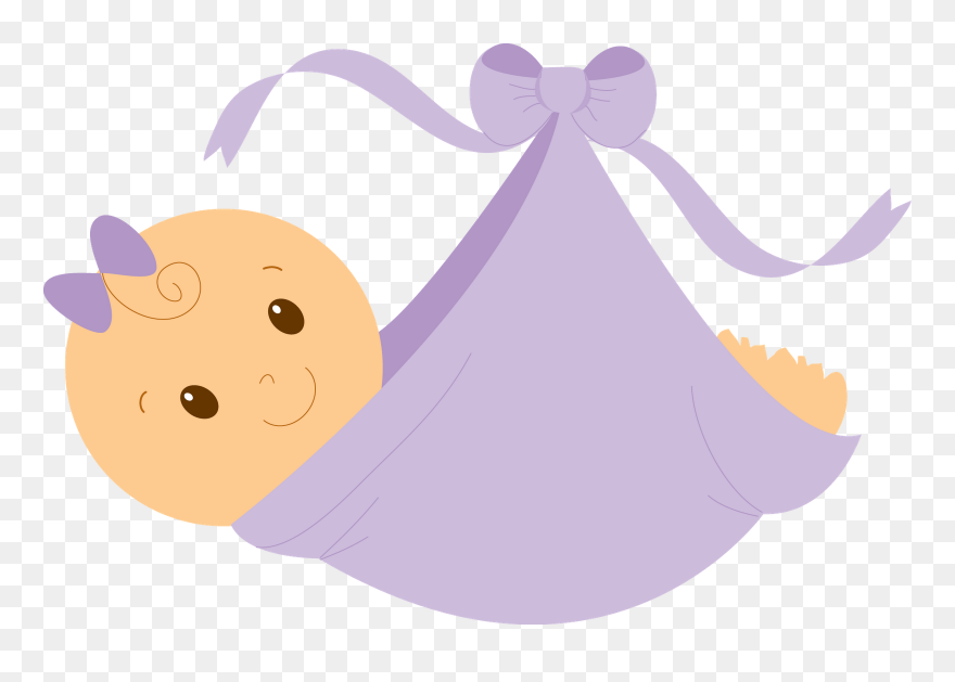 Purple Baby Clip Art - Png Download