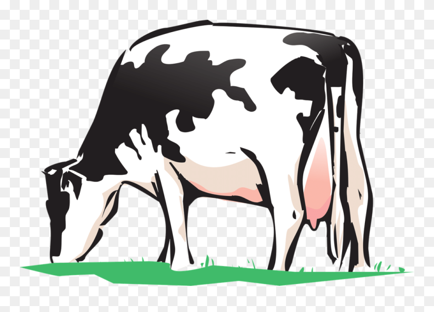 Null - Cow Grazing Clipart - Png Download